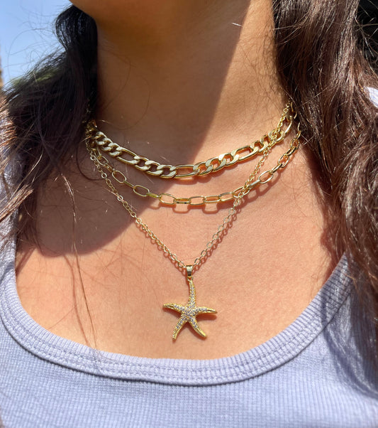 Starfish Layered Necklace