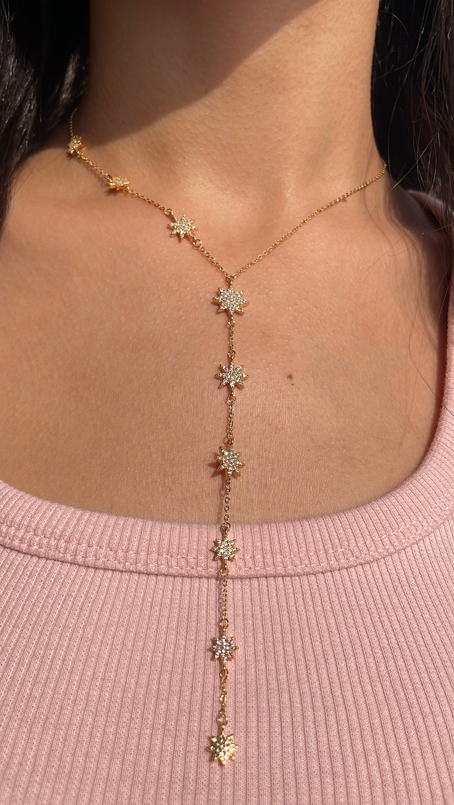 Stars Drop Necklace