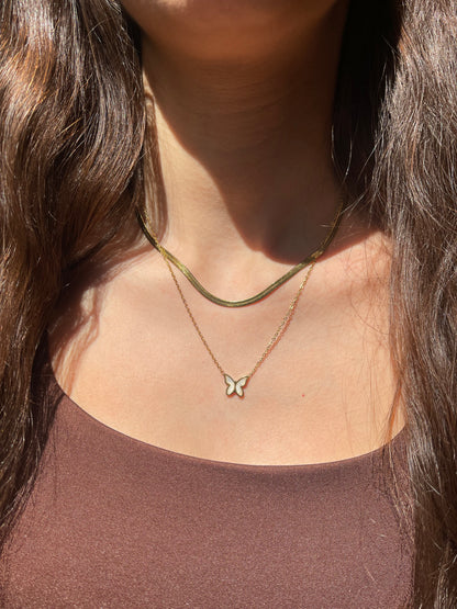 Butterfly Layered Necklace