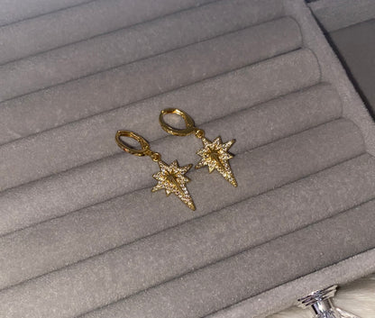 Starburst Gold Earrings