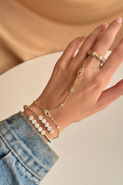 Radiant Diamonds Double Bangle