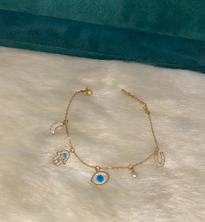 Evil Eye & Moonlight Bracelet