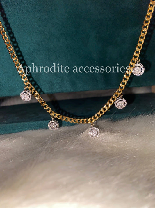 Round Diamond Chain Set