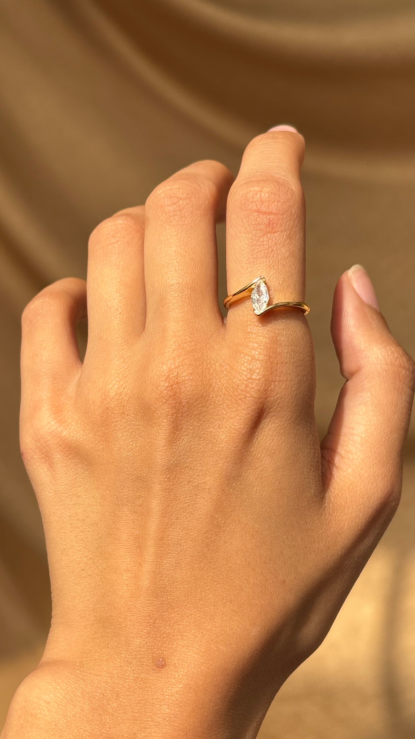 Marquis Gold Ring