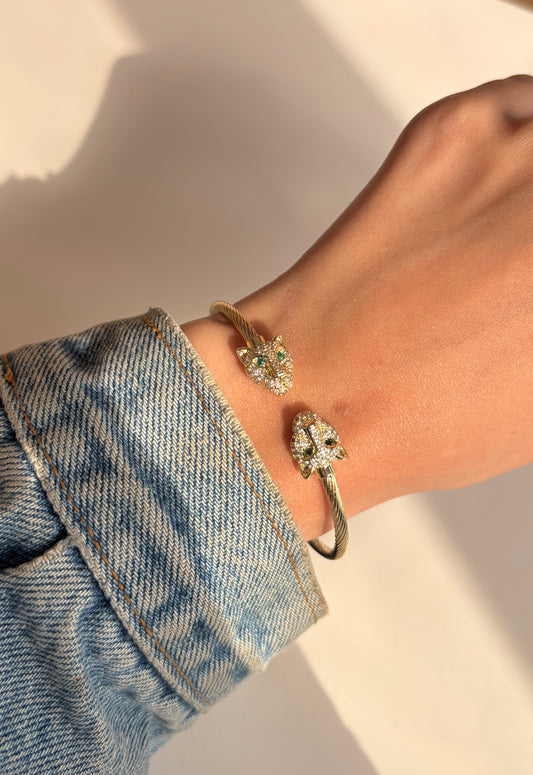 Diamond Tiger Bangle