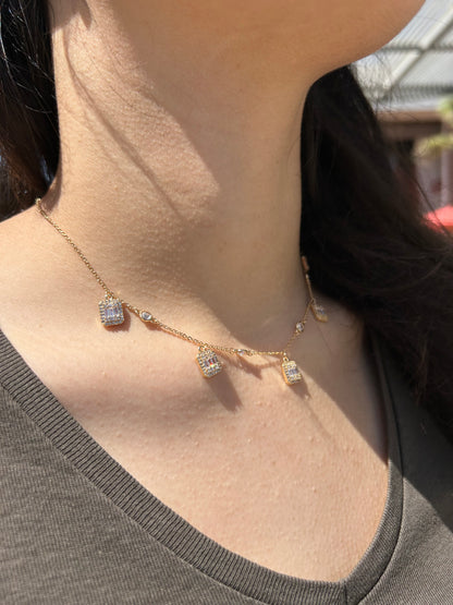 Baguette Diamond Choker