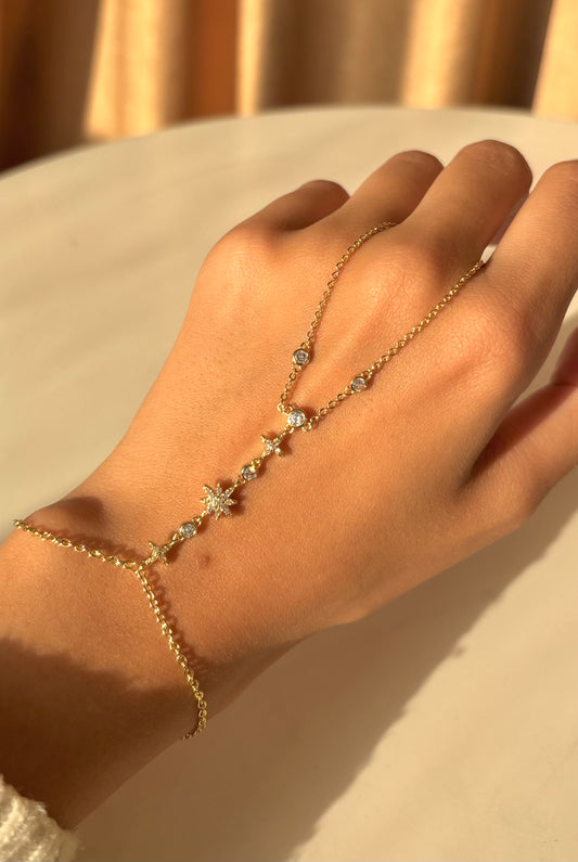 Starburst Diamonds Hand Chain