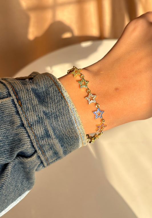 Colored Stars Bracelet