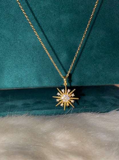 Snowflake Diamond Necklace