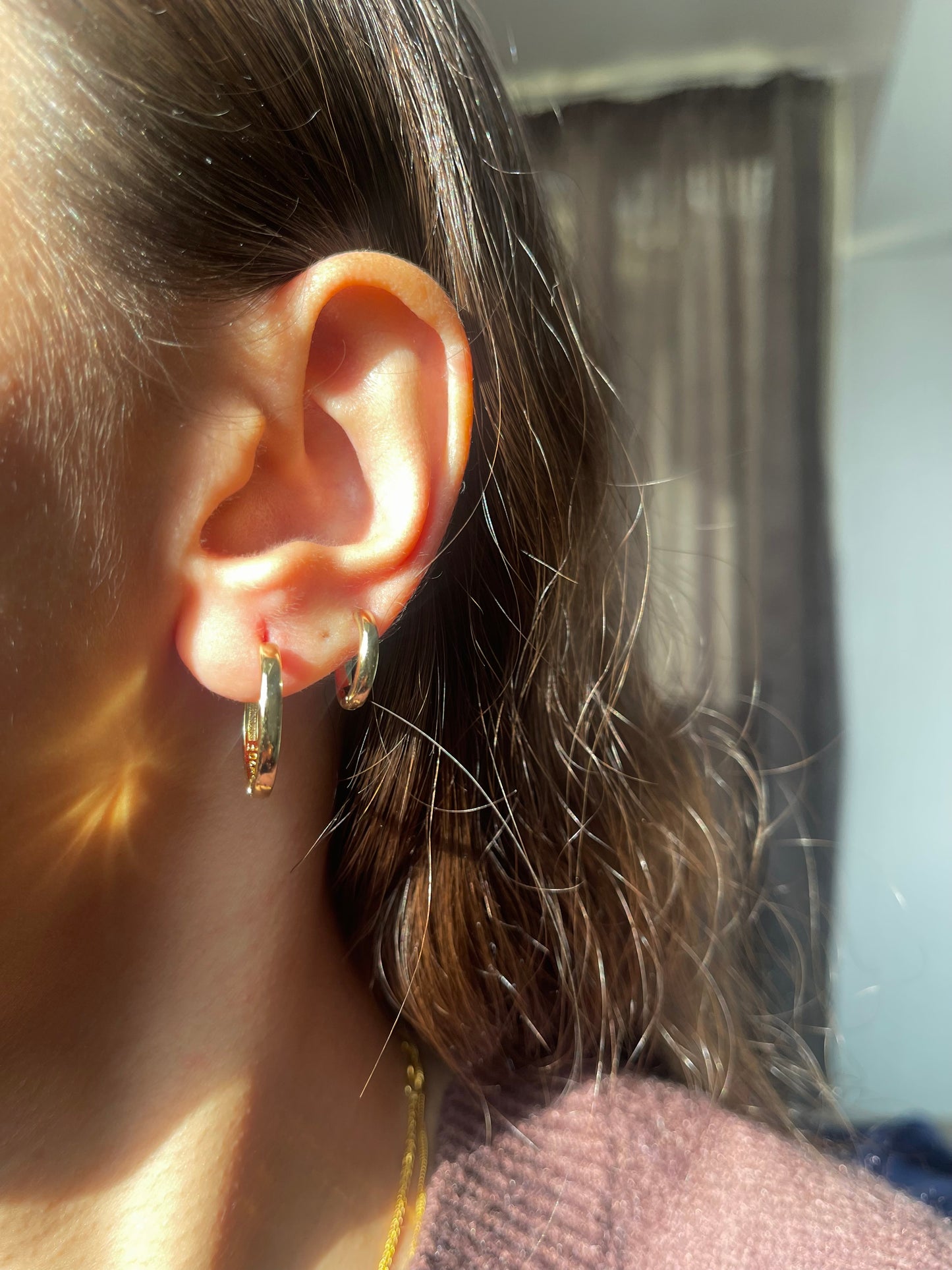 Thin Mini Hoop Earrings