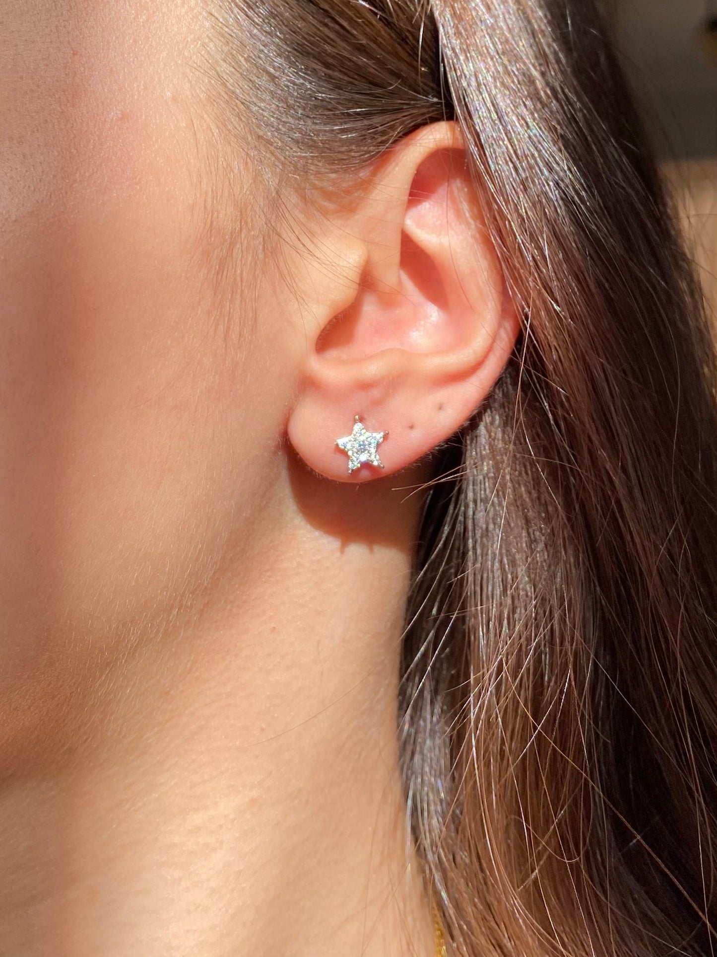 Silver Star Earrings