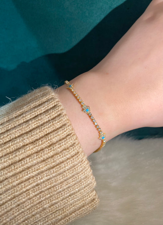 Hamsa Tennis Bracelet