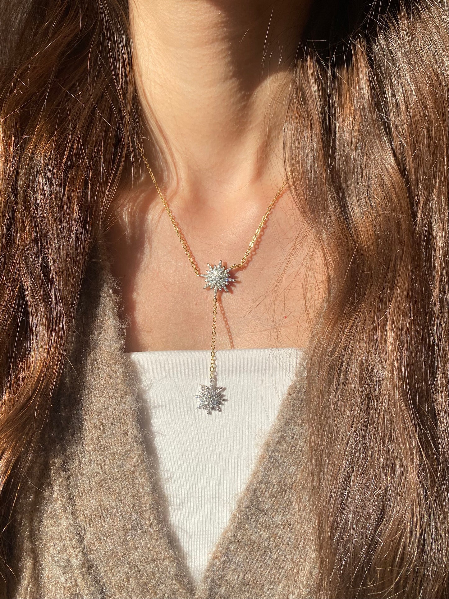 Twin Stars Necklace