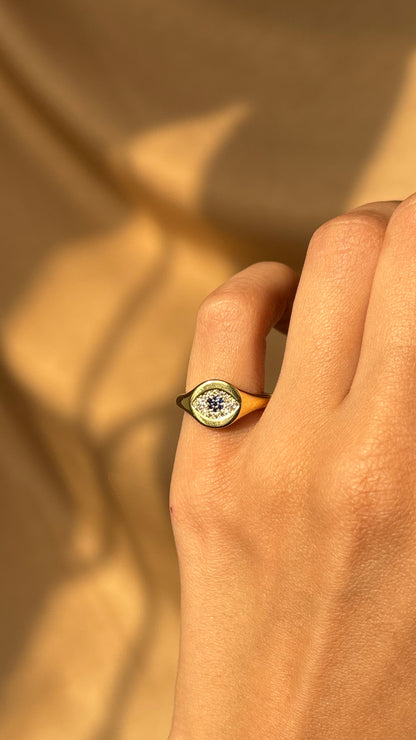 Evil Eye Pinky Ring
