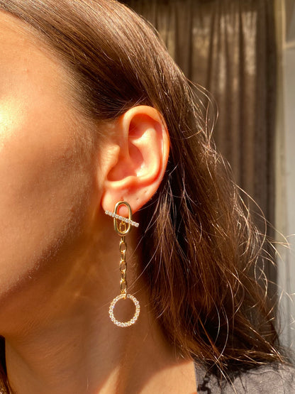Round Chain Earrings