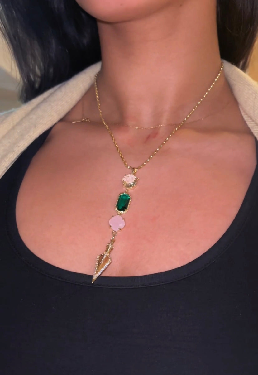 Dagger Drop Necklace