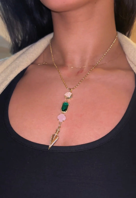 Dagger Drop Necklace