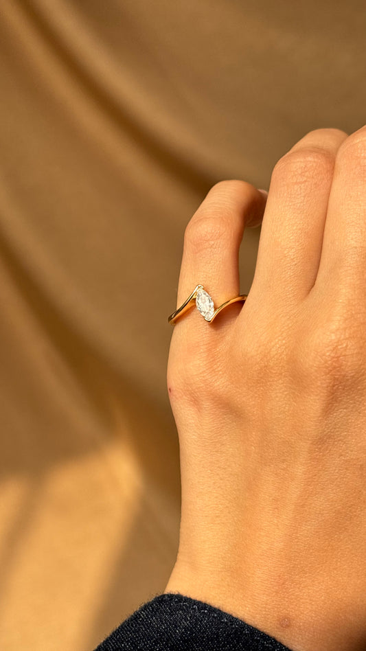 Marquis Gold Ring