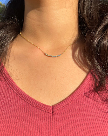 Vionne Gold Tennis Necklace