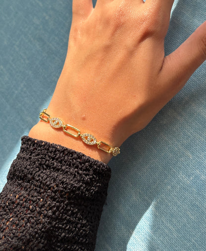 Gold Evil Eye Bracelet