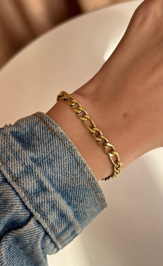 Figaro Thick Chain Bracelet