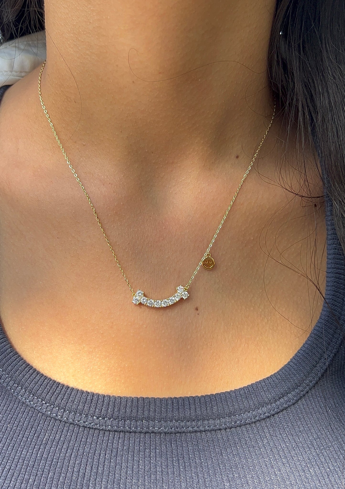 Celeste Curve Gold Necklace