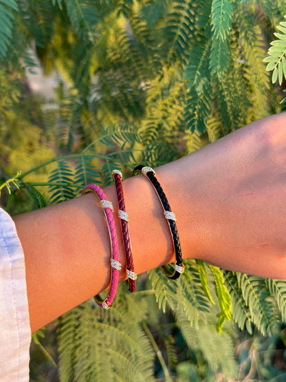 Diamonds Colored Bangles