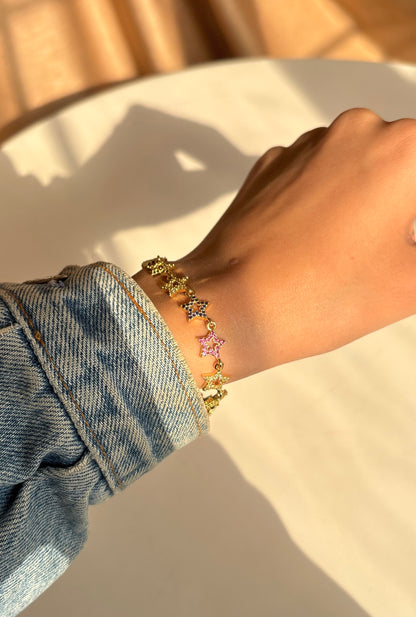 Colored Stars Bracelet