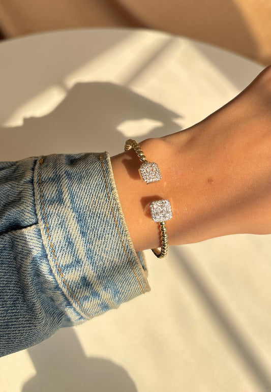 Square Baguette Bangle
