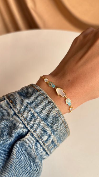 Hamsa Diamond Bracelet