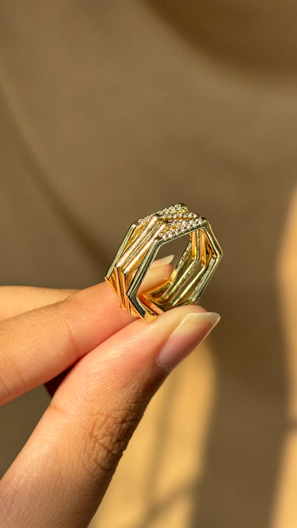 Rue gold Ring