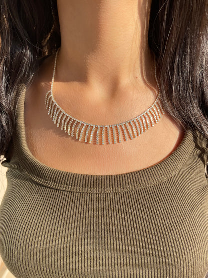 Gold Silk Threads Necklace