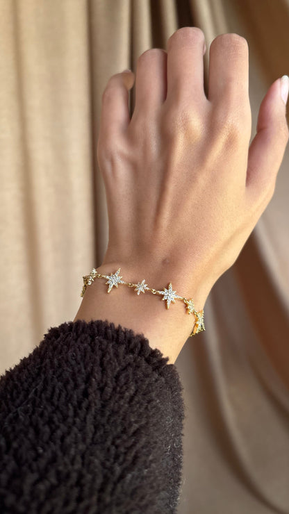 One Line Starburst Bracelet