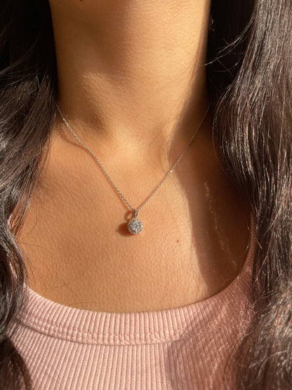 Diamond silver Necklace