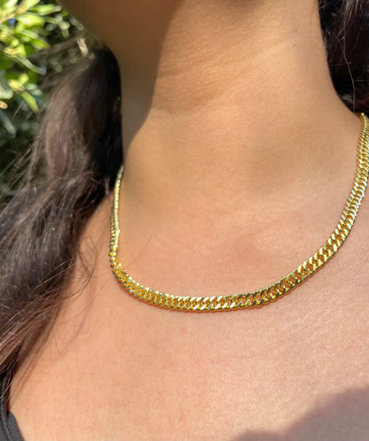 Thin Cubic Chain Necklace