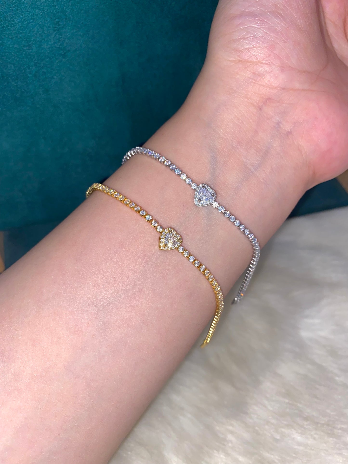 Heart Diamond Bracelet