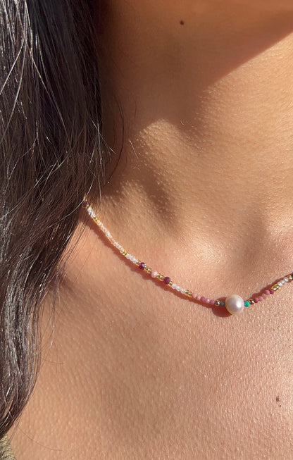 Colored Beaded Necklace