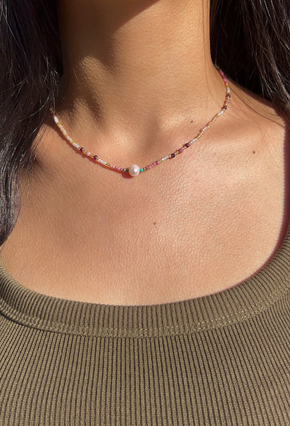 Colored Beaded Necklace