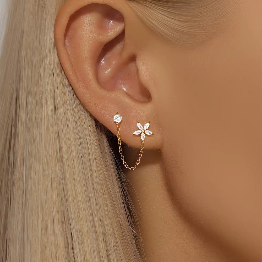 Floral Connected Piercing