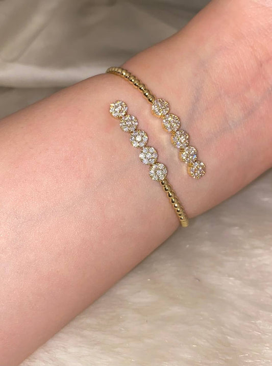 Radiant Diamonds Double Bangle