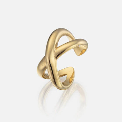 Plain Cross Ring Gold