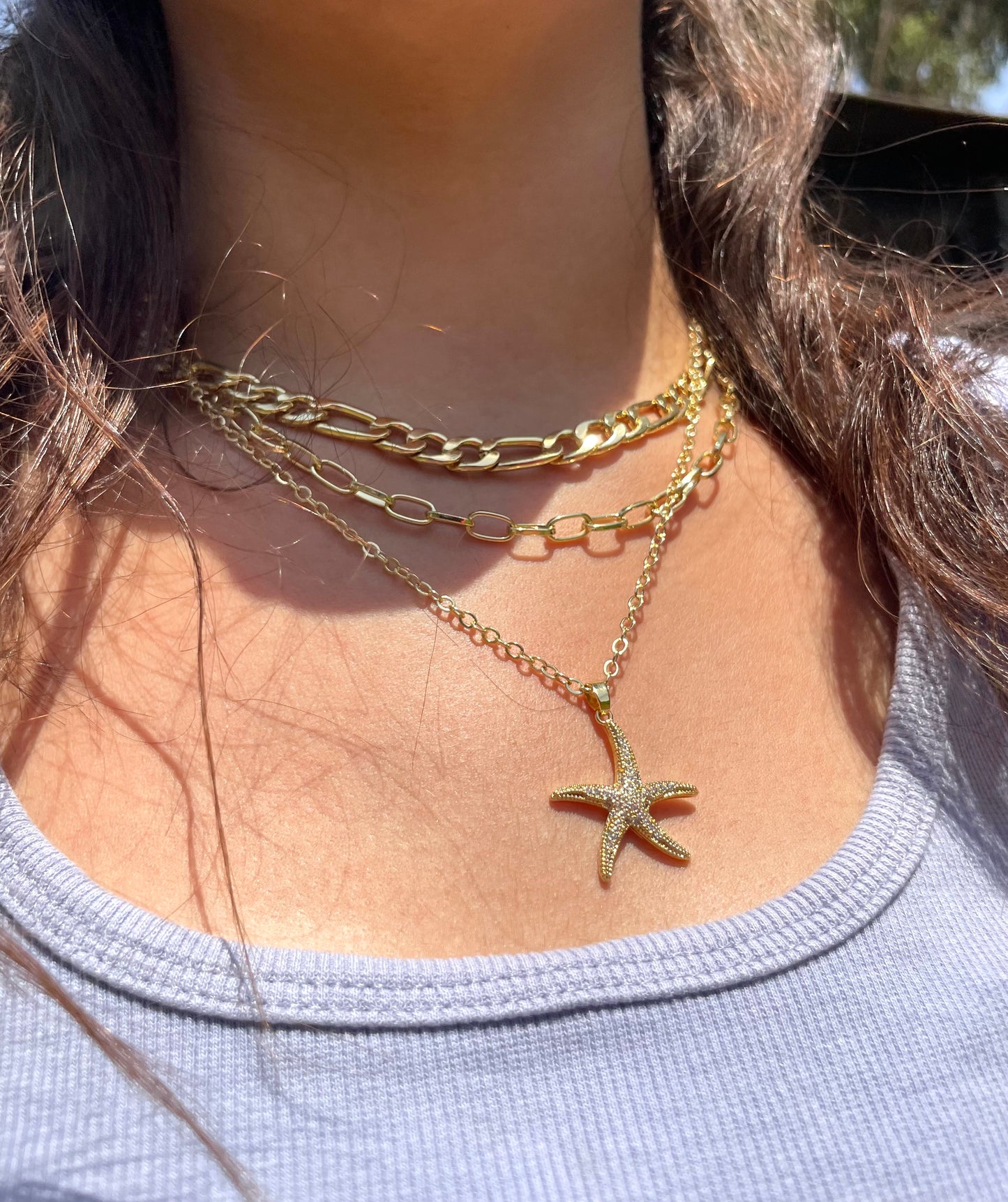Starfish Layered Necklace