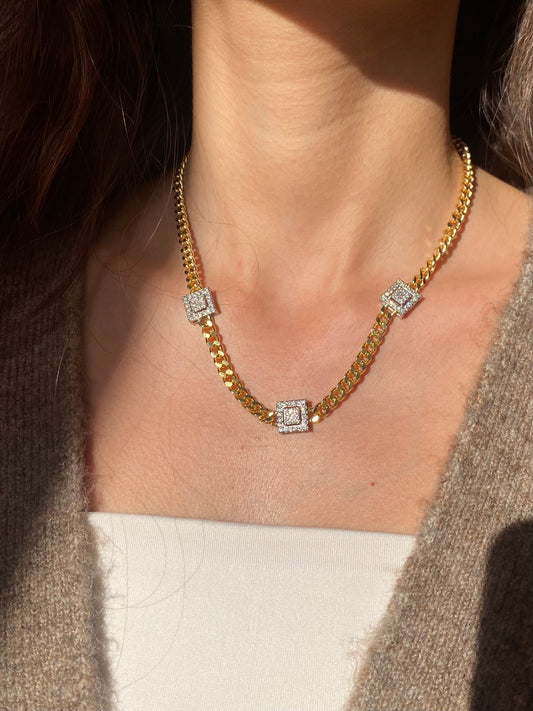 Rectangle Chain Necklace