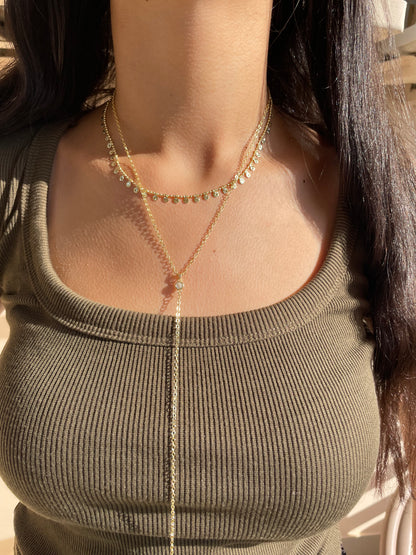 Mini Coins Drop Necklace