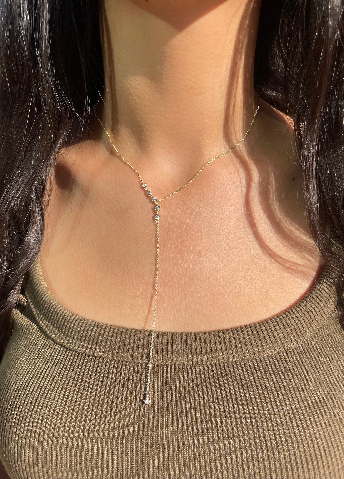 Mini Stars Drop Necklace