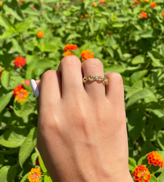 Chain SilverxGold Ring
