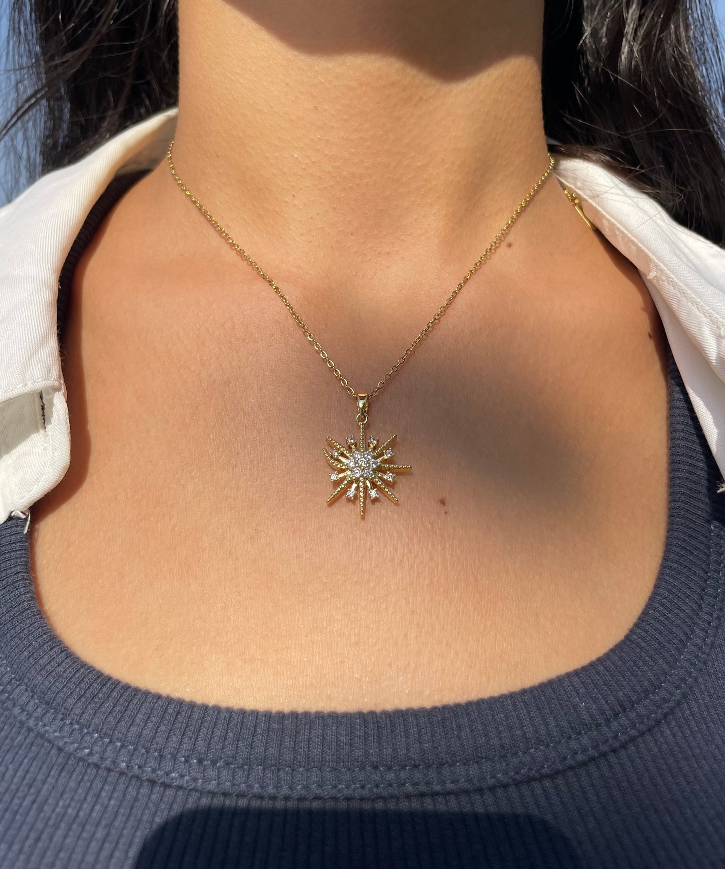 Snowflake Diamond Necklace