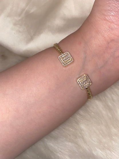 Baguette Gold Bangle