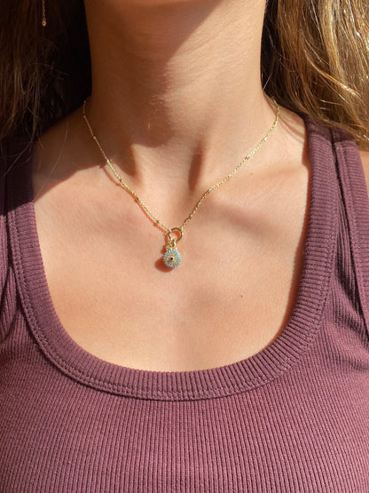 Diamond Evil Eye Necklace