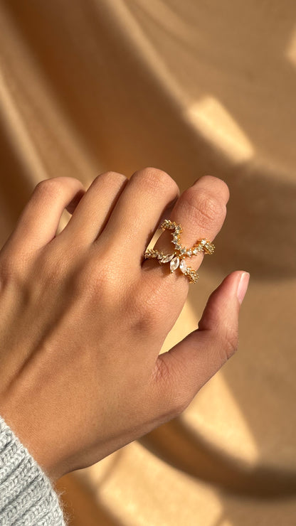 Crystal Stack Ring